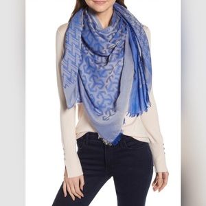 Tory Burch Multi Logo XL Square Scarf